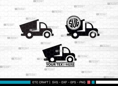 Construction Truck SVG Cut Files, Dump Truck Silhouette, Backhoe Svg, Newton Svg, Truck Svg, Excavator Svg, Crane Svg, Construction Bundle, SVG ETC Craft 