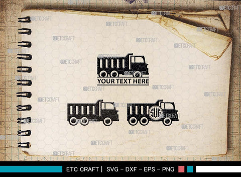 Construction Truck SVG Cut Files, Dump Truck Silhouette, Backhoe Svg, Newton Svg, Truck Svg, Excavator Svg, Crane Svg, Construction Bundle, SVG ETC Craft 