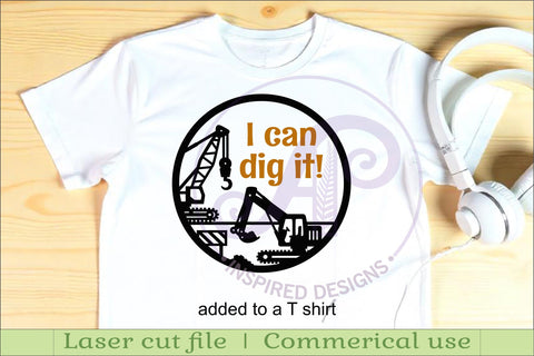 Construction vehicle layered named wall sign SVG APInspireddesigns 