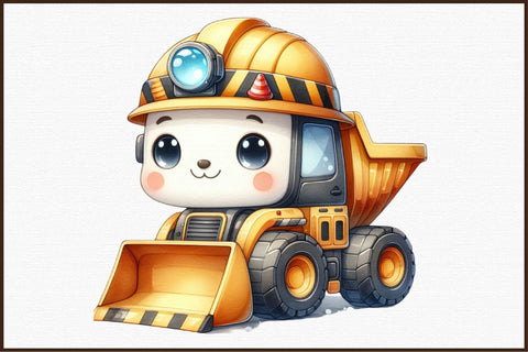 Construction Vehicles Clipart Png Bundle Sublimation designartist 