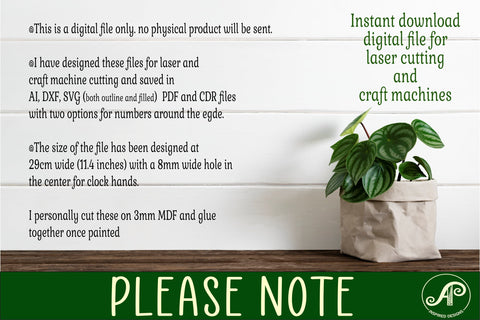 construction vehicles wall clock laser cut files, SVG file SVG APInspireddesigns 