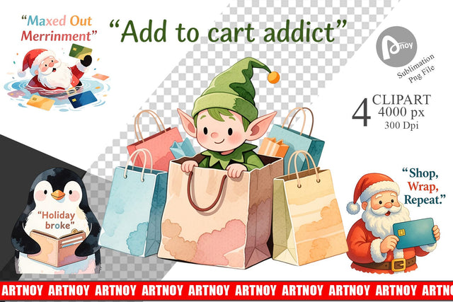 Consumerism Satire Clipart Sublimation artnoy 