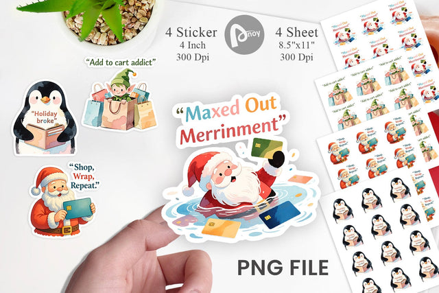 Consumerism Satire Sticker Sublimation artnoy 