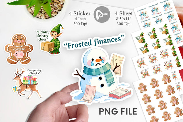 Consumerism Satire Sticker Sublimation artnoy 