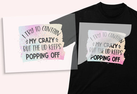 Contain The Crazy DTF Transfer Physical So Fontsy T-Shirt Iron-On Transfer Shop