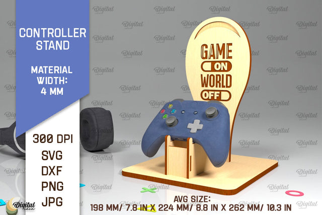 Controller Stand Laser Cut. Gaming Stand SVG Design SVG Evgenyia Guschina 