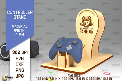 Controller Stand Laser Cut. Gaming Stand SVG Design SVG Evgenyia Guschina 