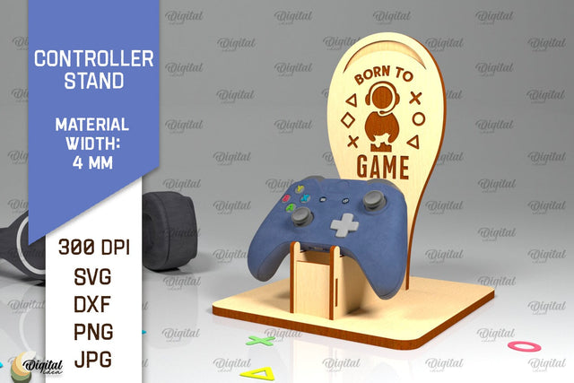 Controller Stand Laser Cut. Gaming Stand SVG Design SVG Evgenyia Guschina 