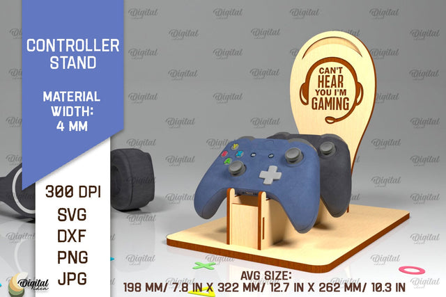 Controller Stand Laser Cut. Gaming Stand SVG Design SVG Evgenyia Guschina 