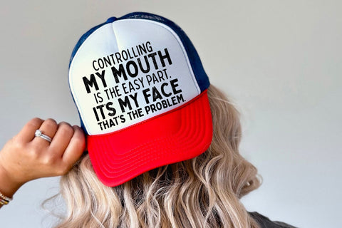 Controlling My Mouth Is Easy SVG, Funny Sarcastic Quote svg SVG Pickled Thistle Creative 