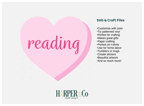 Conversation Heart SVG PNG Cut EPS File SVG HarperNCo 