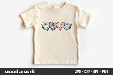 Conversation Hearts Mama Mini SVG | Valentine Mommy And Me SVG SVG Wood And Walt 