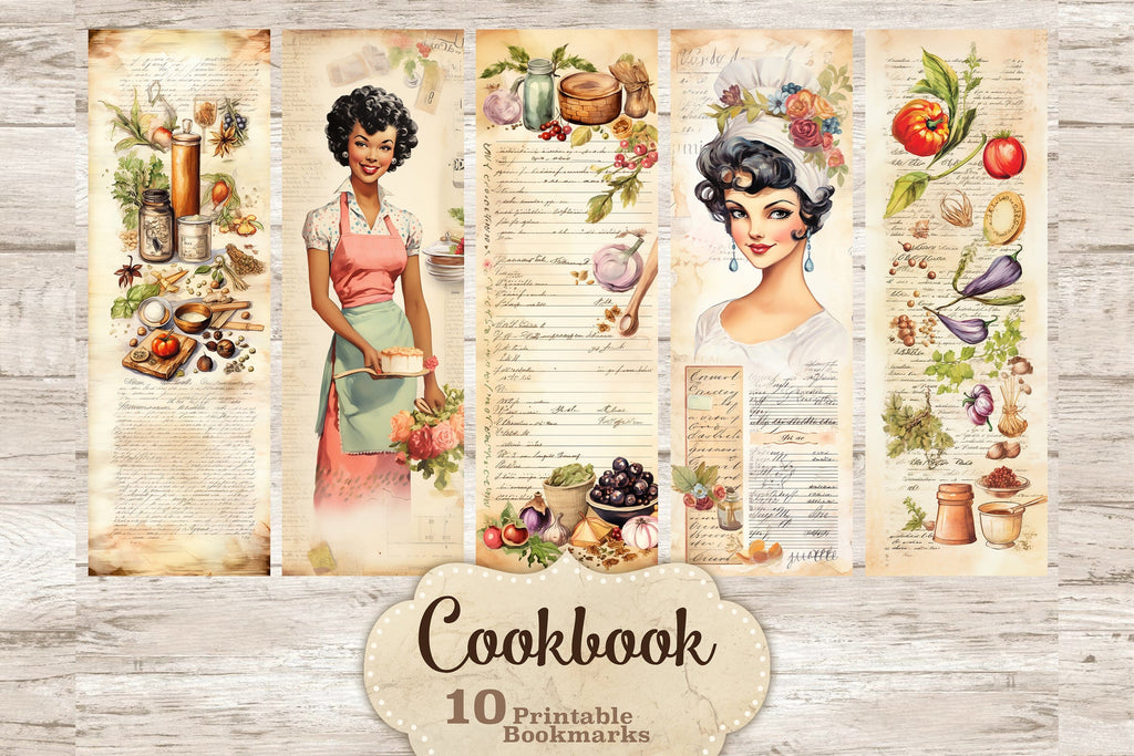 Cookbook Bookmarks | Reading Accessories - So Fontsy
