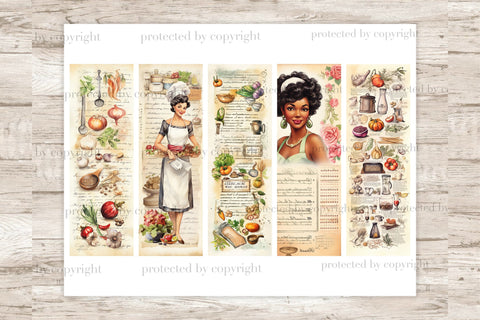 Cookbook Bookmarks | Reading Accessories SVG GlamArtZhanna 