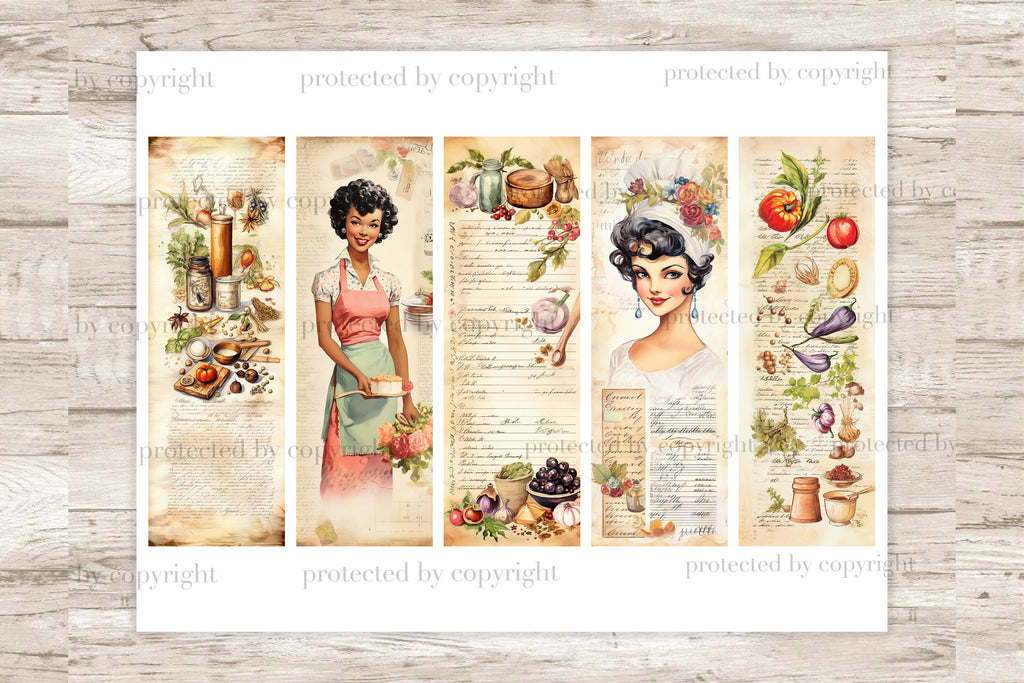 Cookbook Bookmarks | Reading Accessories - So Fontsy