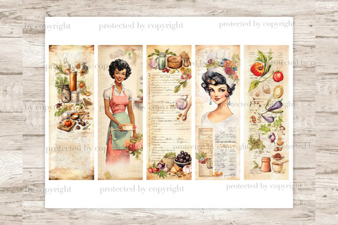 Cookbook Bookmarks | Reading Accessories SVG GlamArtZhanna 