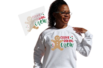 Cookie Baking Crew DTF Transfer Physical So Fontsy T-Shirt Iron-On Transfer Shop 4x4