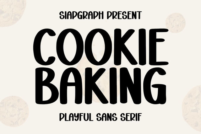 Cookie Baking Font Masyafi Studio 