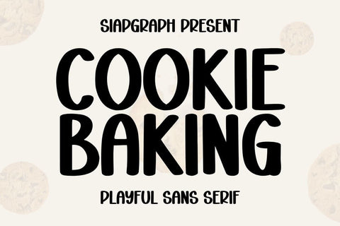 Cookie Baking Font Masyafi Studio 