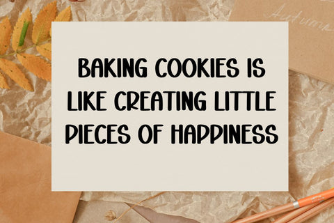 Cookie Baking Font Masyafi Studio 