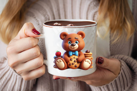 Cookie Bear Sublimation Clipart Bundle Sublimation SVGArt 