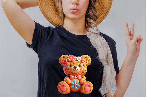 Cookie Bear Sublimation Clipart Bundle Sublimation SVGArt 