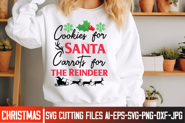 Cookie For Santa Carrots For The Reeindeer SVG Design, Christmas SVG ,Christmas SVG Design, Christmas SVG Bundle,Farmhouse Christmas SVG,Funny Christmas SVG Design SVG BlackCatsMedia 