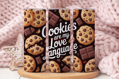 Cookie Love 20oz Tumbler Wrap Sublimation DesignSVG 