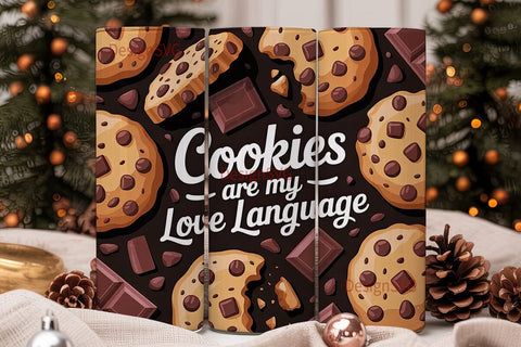 Cookie Love 20oz Tumbler Wrap Sublimation DesignSVG 