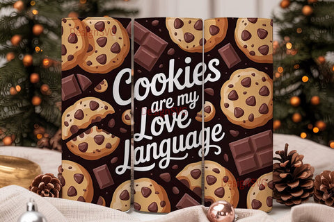 Cookie Love 20oz Tumbler Wrap Sublimation DesignSVG 