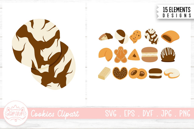 Cookies Clipart Bundle | Cookies Sticker SVG dapiyupi store 