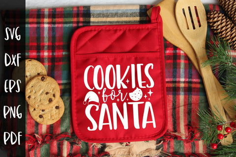 Cookies for Santa | Christmas Potholders SVG SVG CraftLabSVG 