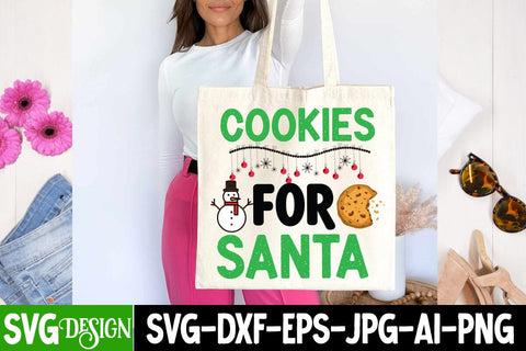 Cookies For Santa SVG Cut File, Cookies For Santa SVG Design, Cookies For Santa SVG Quotes , SVG Quotes, Merry Christmas SVG Design, Christnmas Sublimation PNG SVG BlackCatsMedia 