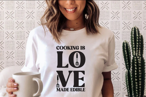 Cooking is love made edible , Kitchen svg bundle, Kitchen svg, Kitchen Quotes, Funny Quotes, Funny Svg SVG farhad farhad 
