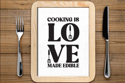 Cooking is love made edible , Kitchen svg bundle, Kitchen svg, Kitchen Quotes, Funny Quotes, Funny Svg SVG farhad farhad 