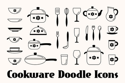 Cookware Doodle Icons Sublimation Rin Green 