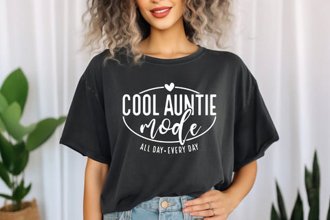 Cool Auntie Mode Svg Png Files, cool aunt club svg, Best Aunt Svg, Godmother Svg, Best Aunt Ever Svg SVG DesignDestine 