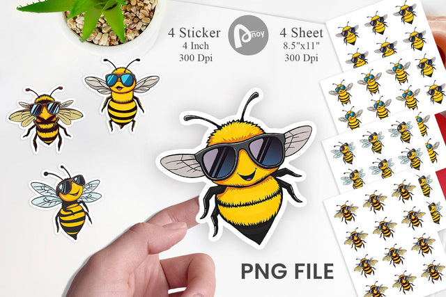 Cool Bee Sticker Sublimation artnoy 
