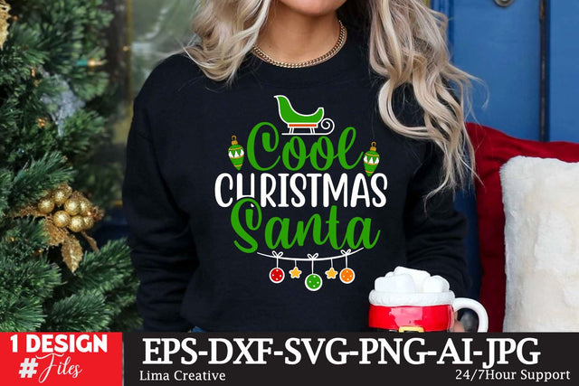 Cool Christmas Santa SVG Cut File SVG Insomnia Std 