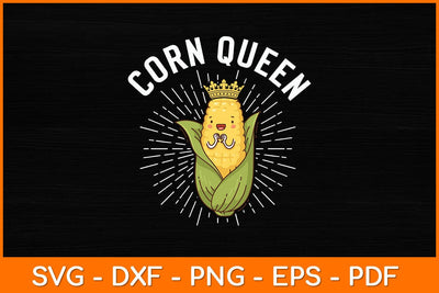 Cool Corn Queen Girls Food Farming Corn Cob Farmer Svg Design SVG artprintfile 
