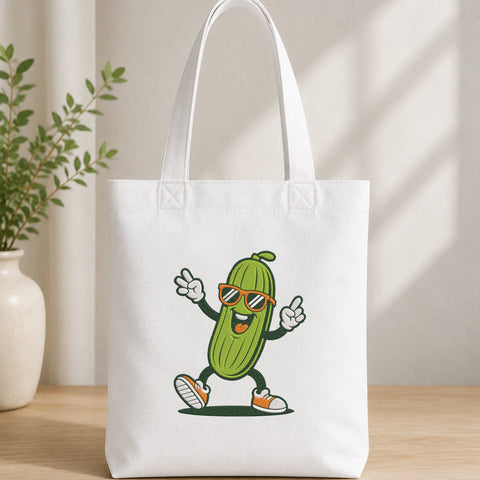 Cool Dancing Pickle Embroidery Design – Funny Pickle Character Machine Embroidery File, Cute Food Cartoon Design Embroidery/Applique DESIGNS PatternFeed8 