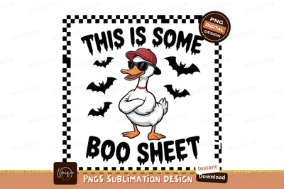 Cool duck wearing sunglasses and red cap animal bird Sublimation Designangry 