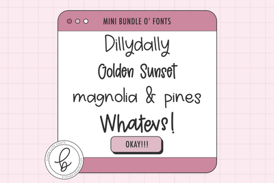 Cool Handwriting Font Mini Bundle Font Beck McCormick 