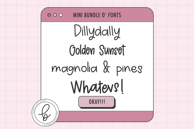 Cool Handwriting Font Mini Bundle Font Beck McCormick 