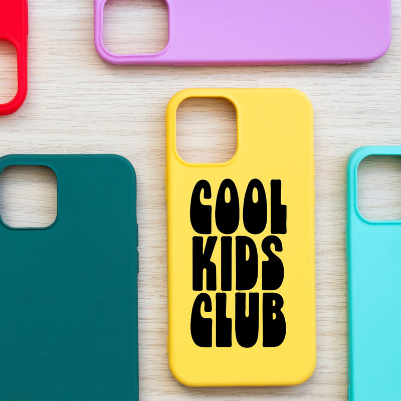 Cool Kids Club Retro SVG | 90s Nostalgia Typography | Bold Black Vintage Youth Statement Cut File SVG So Fontsy VIP Design Shop 