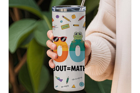 Cool Math Tumbler Wrap PNG Sublimation DesignSVG 