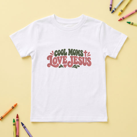 Cool Moms Love Jesus Embroidery Design – Retro Christian Mom Faith Typography Machine Embroidery File Embroidery/Applique DESIGNS PatternFeed8 