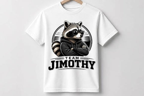 Cool Raccoon PNG Team Jimothy Mascot Sublimation Design SVG BillahCrafts 