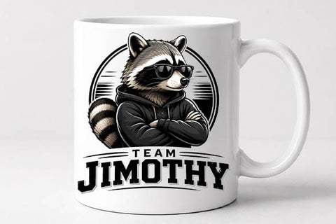 Cool Raccoon PNG Team Jimothy Mascot Sublimation Design SVG BillahCrafts 