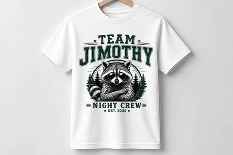 Cool Raccoon PNG Team Jimothy Night Crew Design SVG BillahCrafts 